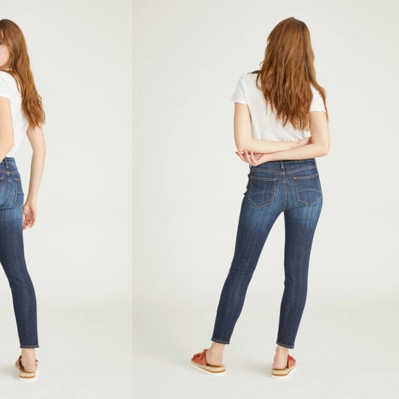 Driftwood Jackie High Rise Skinny Jeans in Dark Wash - Picture 4 of 12